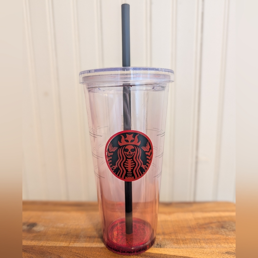 Bloody Iced Coffee Cup Tumbler with Straw NWOT